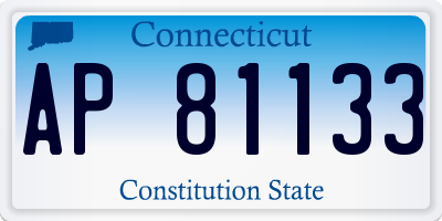 CT license plate AP81133