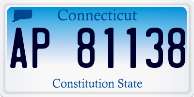 CT license plate AP81138