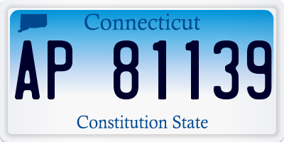 CT license plate AP81139