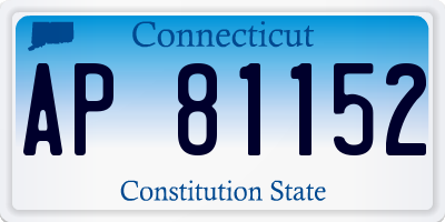 CT license plate AP81152