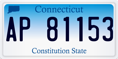 CT license plate AP81153