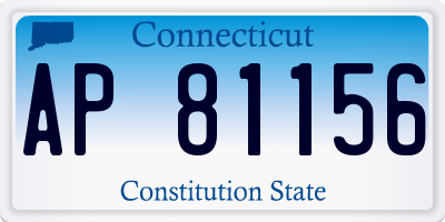 CT license plate AP81156