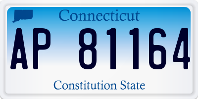 CT license plate AP81164