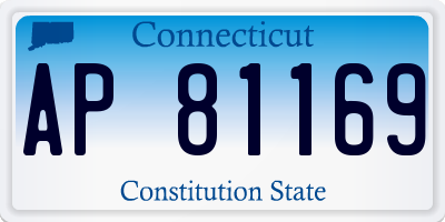 CT license plate AP81169