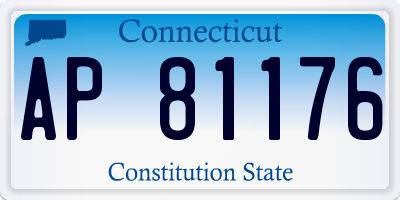 CT license plate AP81176