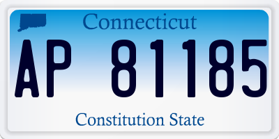 CT license plate AP81185