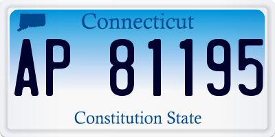 CT license plate AP81195