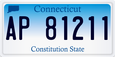 CT license plate AP81211