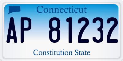 CT license plate AP81232