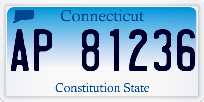 CT license plate AP81236