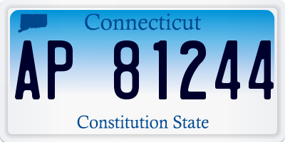 CT license plate AP81244