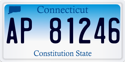 CT license plate AP81246