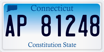 CT license plate AP81248