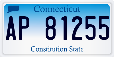 CT license plate AP81255