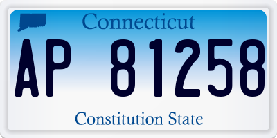 CT license plate AP81258