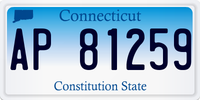 CT license plate AP81259