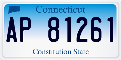 CT license plate AP81261