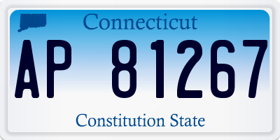 CT license plate AP81267