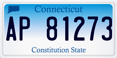 CT license plate AP81273