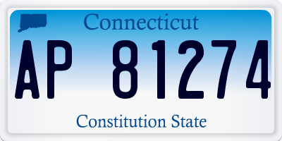 CT license plate AP81274