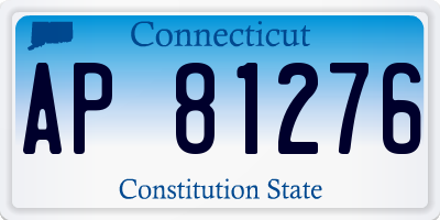 CT license plate AP81276