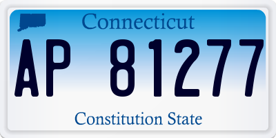 CT license plate AP81277