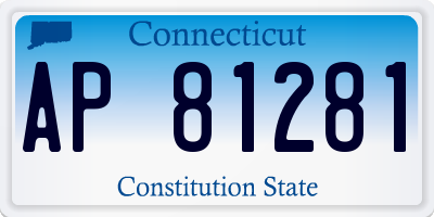 CT license plate AP81281