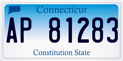 CT license plate AP81283