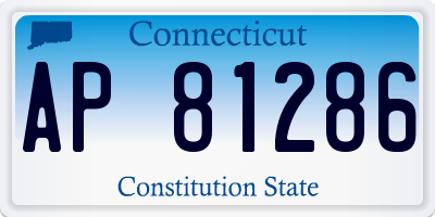 CT license plate AP81286