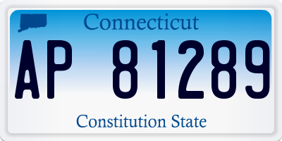 CT license plate AP81289