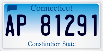 CT license plate AP81291