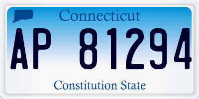 CT license plate AP81294