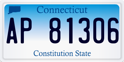 CT license plate AP81306