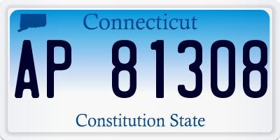 CT license plate AP81308