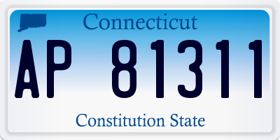 CT license plate AP81311
