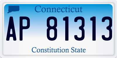 CT license plate AP81313