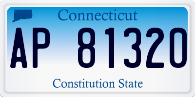 CT license plate AP81320