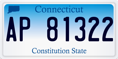 CT license plate AP81322