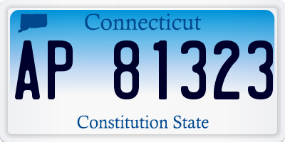 CT license plate AP81323