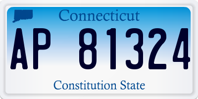 CT license plate AP81324