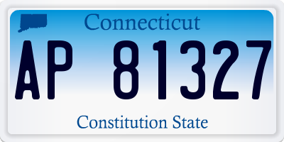 CT license plate AP81327