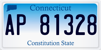 CT license plate AP81328