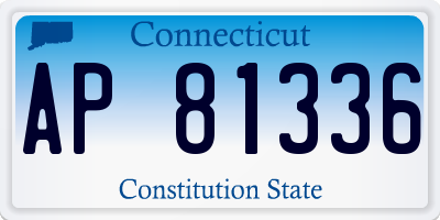 CT license plate AP81336