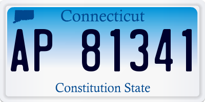 CT license plate AP81341