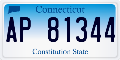CT license plate AP81344