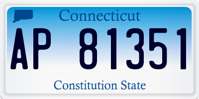 CT license plate AP81351