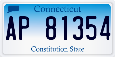 CT license plate AP81354