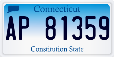 CT license plate AP81359