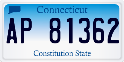 CT license plate AP81362