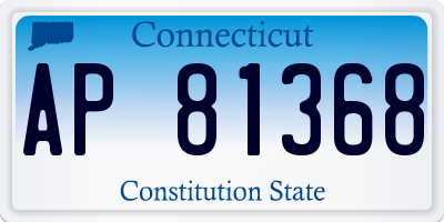 CT license plate AP81368